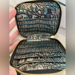 🌎AGATE MELBOURNE BRAHMIN ZIP AROUND TRAVEL CARD WALLET NWT